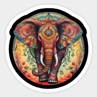 Elephant mandala Sticker